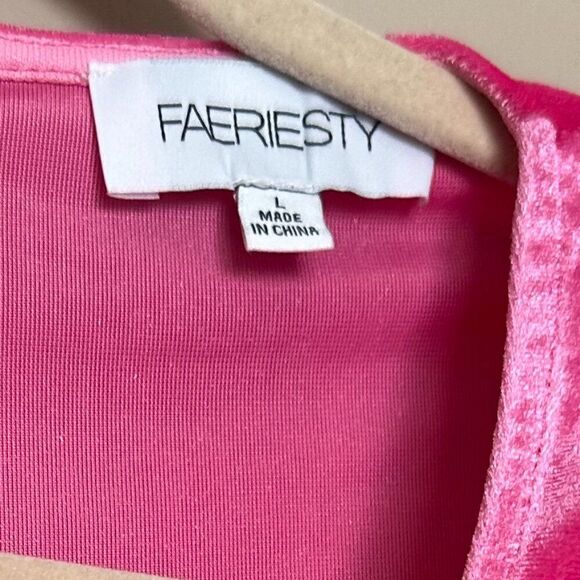 Faeriesty Elegant Hot Pink One Sleeve Evening Prom Maxi Bodycon Gown Dress - Picture 6 of 9